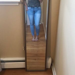 Light Wash Ankle Skinny Jeans